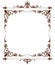 Geraldic royal fleur de lys ornate frame