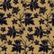 Geranium flowers. Seamless floral pattern.