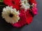 gerbera flowers on the table