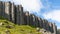 The Gerduberg basalt columns on the Snaefellsnes Peninsula, Iceland