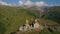 Gergeti Trinity church near mount Kazbek