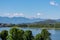 Gerlitzen - Lake Ossiach with panoramic view of untamed Julian Alps and Karawanks seen from Annenheim, Carinthia