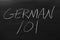 German 101 On A Blackboard