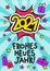 German 2021 Happy New year pop art banner