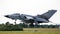 German Air Force Panavia Tornado bomber jet taking off from Jagel Airbase. Germany - June 13, 2019