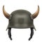 German Army helmet with horns