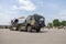 German army MAN GL truck with a disassembled Panavia Tornado aircraft