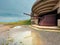 German artillery battery in Longues-sur-Mer, Normandy, France