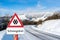 German Attention snow chaos sign