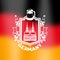 German background design. Germany national traditional symbols.