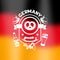 German background design. Germany national traditional symbols.