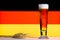 German Beer Germany Flag Wheat Pilsner Lager Glass