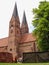 German brick stone church abbey Klosterkirche St. Trinitatis