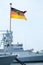 German Bundesdienstflagge on warship