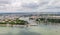 The German Corner (Deutsches Eck) monument in Koblenz, Germany