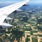 German Countryside Arial View from Plane