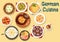 German cuisine festive christmas dinner icon