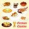 German cuisine icon for Oktoberfest menu design