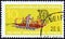 GERMAN DEMOCRATIC REPUBLIC - CIRCA 1962: A stamp printed in Germany shows Maize-planting machine, circa 1962.
