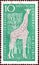 GERMAN DEMOCRATIC REPUBLIC - CIRCA 1965: A stamp printed in Germany shows Giraffe, circa 1965.