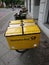 German Deutsche Post yellow bike