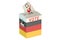 German election ballot box for collecting votes
