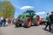 German fendt tractor drives on an oldtimer show