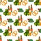 German festival seamless pattern Bavarian Oktoberfest