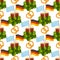 German festival seamless pattern Bavarian Oktoberfest