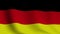 German flag fluttering