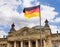 German Flag in front of the Bundestag