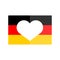 German flag national banner country vector illustration.