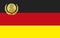 German flag with Nobel prize symbol, Germany