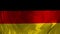 German flag video waving in wind. Realistic Germany Flag background. Looping Closeup 1080p Full HD