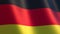 German flag. Waving flag of Germany illustration