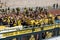 German football fans of BVB Borussia Dortmund on the day of the