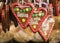 German gingerbread hearts