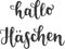 German hand lettering isolated on white