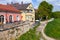 German houses near Stone Bridge, Regensburg