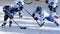 German kids playing ice hockey