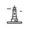 German, lighthouse icon. Simple line, outline vector elements of pharos icons for ui and ux, website or mobile application