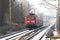 German Locomotive In Winter