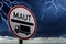 German Maut sign means Truck tolls, charges and money for the highway