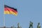 German national flag. Federal Republic of Germany, DE