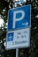 German Parking sign, limited time for two hours