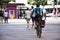 German people and foreign travelers walking and biking travel at heidelberger old town in Heidelberg, Germany