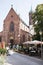 German people and foreigner travelers visit and travel St. Gallus church at Ladenburg