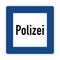 German police road sign