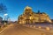 The german Reichstag in Berlin before sunrise