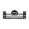 German Reichstag building icon, flat style